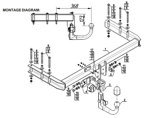 Detachable swan neck - neck, tow