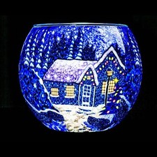 Milford Glass Tea Light Candle