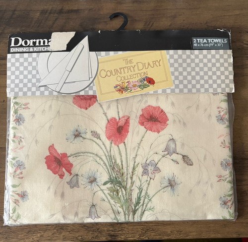 Vintage dorma tea towels - 2,
