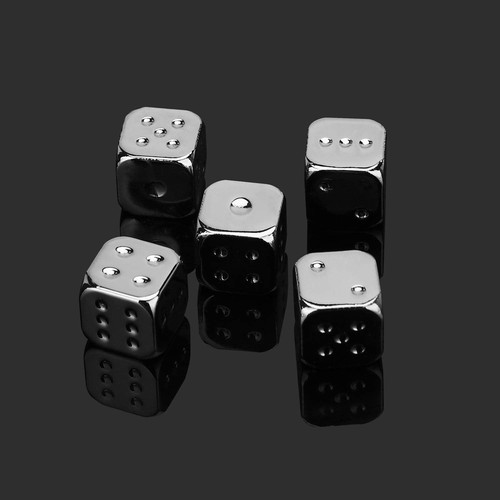 Set metal dice 13mm zinc - set, of