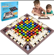 Shut The Box Dice Game - 4 Players, Elimination Game, Rainbow Puzzle Chess Game