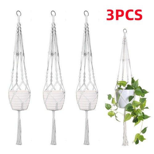 Macrame plant hanger flower - hanger,