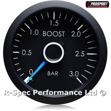 DIESEL 52mm Prosport VW Blue Needle Turbo Boost Gauge 0-3 BAR Golf MK6 MK7 TDI
