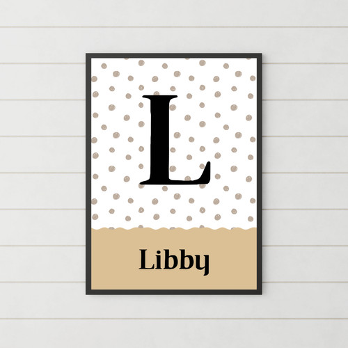 Dotty personalised initial - dotty,