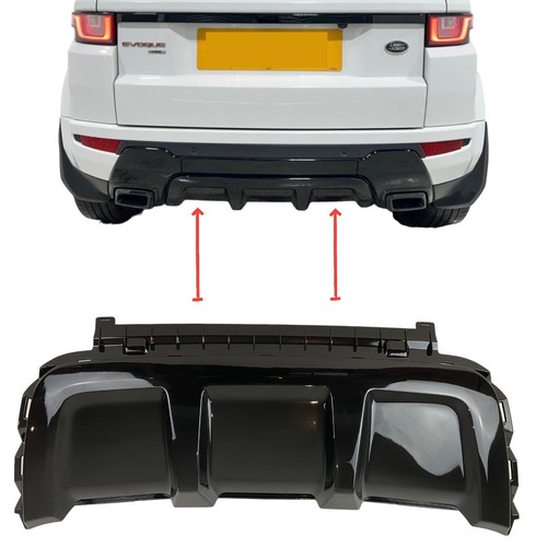 Rear bumper cover black - rear, tow