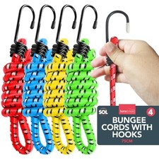 4pk Bungee Cords 75cm Long