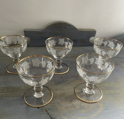 Vintage etched grape vine - 5,