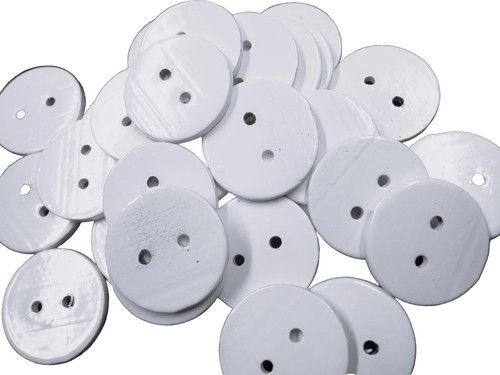 White lead penny curtain - white,