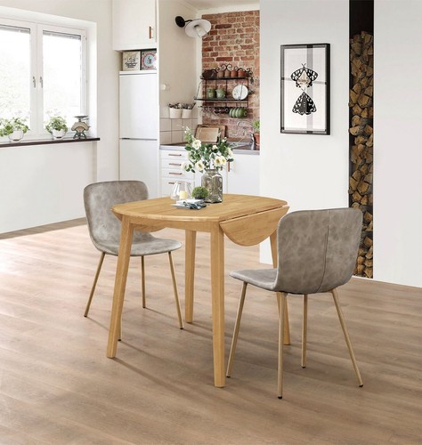 Dining set round - dining, leaf