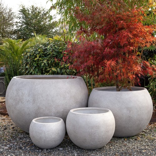 28cm rustic bowl planter pot - rustic, planter/pot