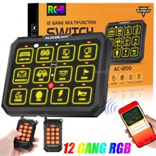 AUXBEAM AC-1200 RGB Switch Panel w APP& 2*Remote Control,Toggle/Momentary/Pulsed