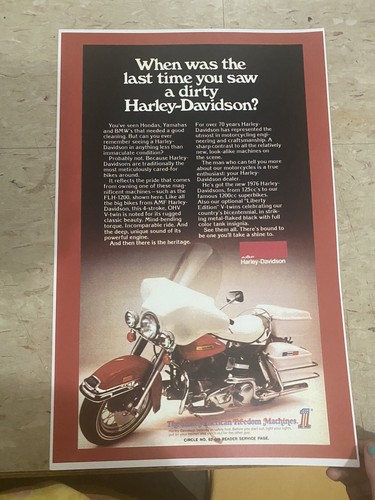 Vintage harley davidson flh - harley,