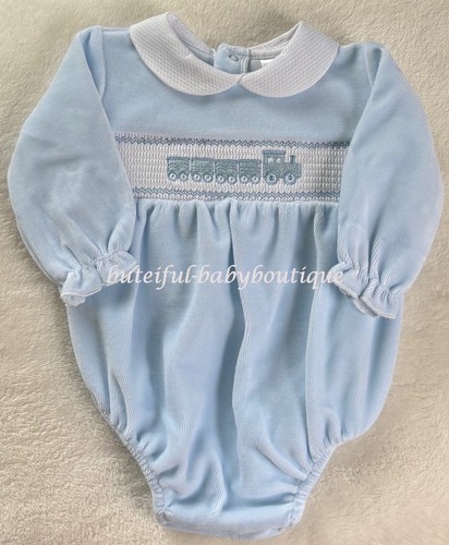 Baby boys sky blue velour - baby,