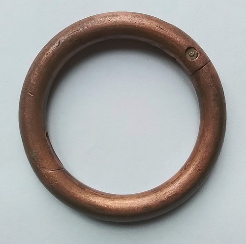 Vintage copper bull - bull, nose