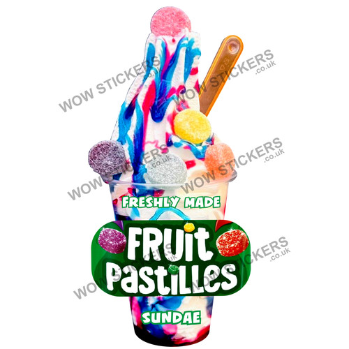 Ice cream van sticker - , fruit