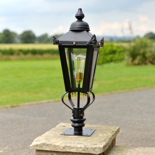 Black victorian lantern - black,