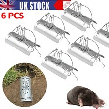 6pcs Tunnel Mole Trap Quick