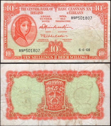 Ireland ten shillings - (+1), ireland.