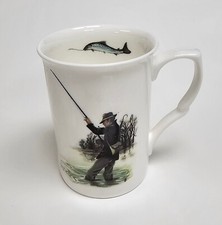 Fishing mug fine bone china made in England