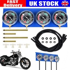 Motorcycle Carb Carburetor Vacuum Synchronizer Gauges Tool Balancer Gauge Kit UK