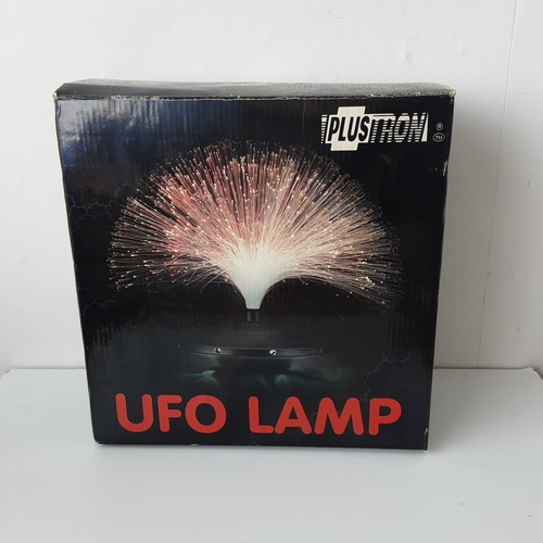 Vintage fibre optic ufo lamp - vintage,