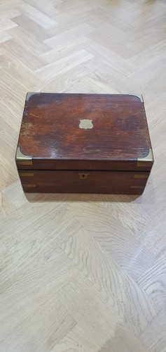 Antique mahogany travelling - antique,