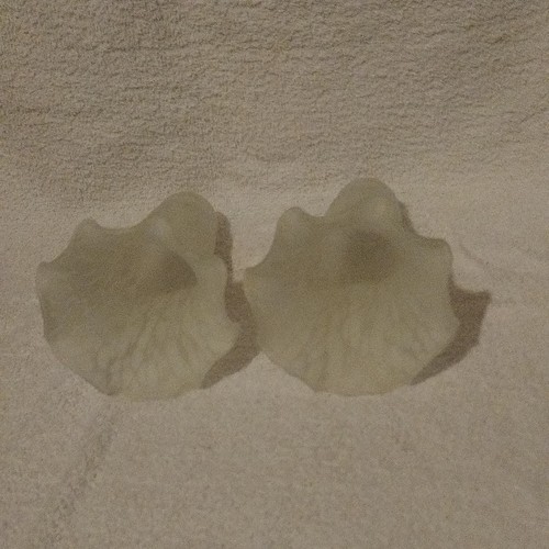 White art deco fluted tulip - deco,