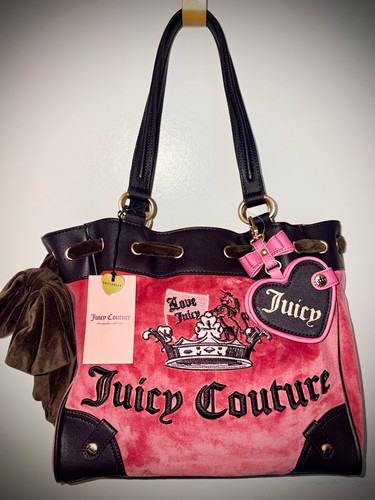 Juicy couture pink brown tote - pink/brown,