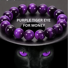 Deep Purple Tiger Eye Bracelet