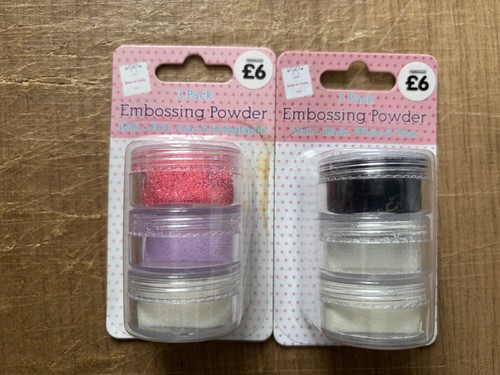 Embossing powder sets of 3 - powder,