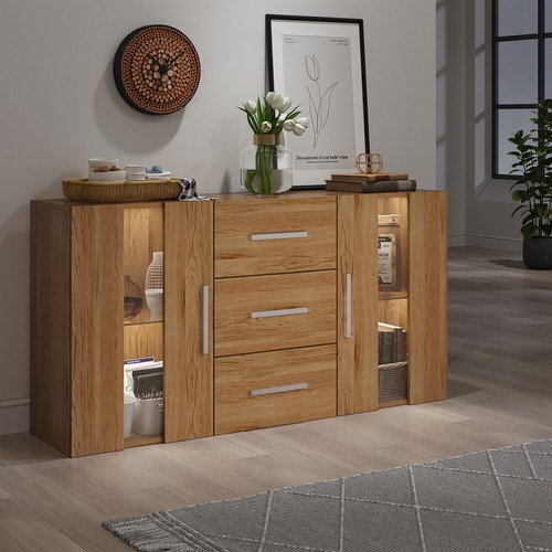 Modern oak sideboard - oak, unit