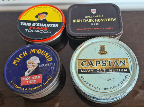 Vintage tobacco tins - tobacco,