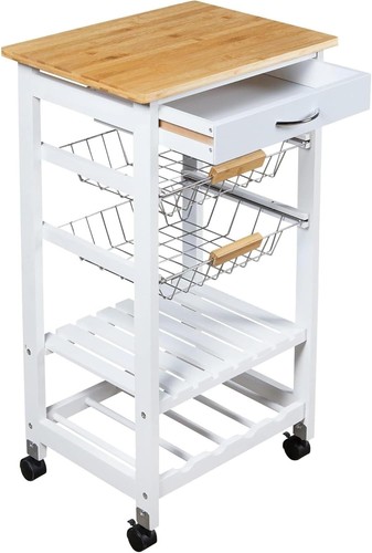 Tier kitchen trolley basket - kitchen,