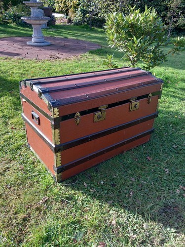 Victorian steam ship chest - victorian,