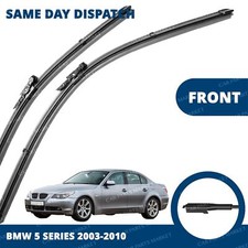 Front Windscreen 24" 22" Flat Aero Wiper Blades for BMW 5 Series E60 E61 03-10