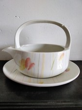 Vintage Midwinter,  Calypso Gravy Boat With Dish.
