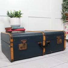 Blue Vintage Steamer Trunk