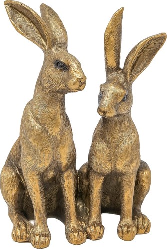 Leonardo bronze loving hares - leonardo,
