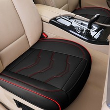Black/Red PU Leather Car Front