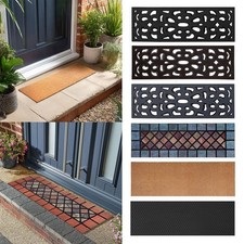 Set of 1 to 4 Rubber Stair Treads Non Slip Anti Trip Step Cover Mat Staircase