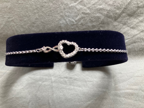New swarovski infinity heart - new,