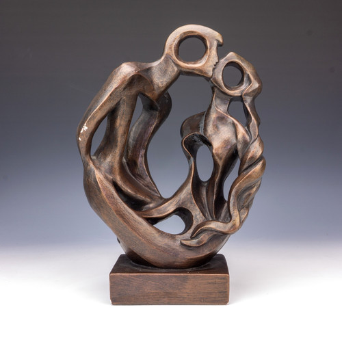 Austin sculpture wedding rings - sculpture,