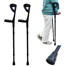 PAIR Folding Crutches, Adults (x2 Units, Open Cuff), Elbow Crutches