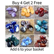 Crystal Tumble Stones  buy 4 get 2 FREE 16-26mm Reiki polished(ADD 6 TO BASKET)