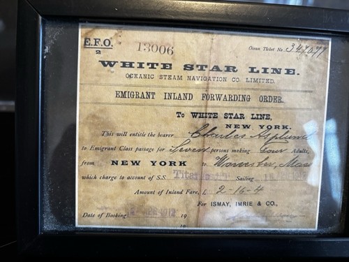 White star line emigrant - line,