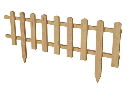 Wooden picket fence - wooden,