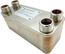 Stainless steel BRAZED PLATE HEAT EXCHANGER NORDIC TEC 125-285kW (32) 1 1/4'' 