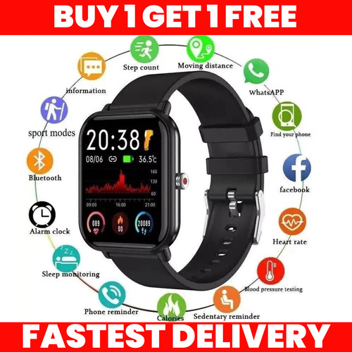 Smart watch men women fitness - men,