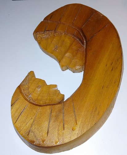 Vintage naive pine wood - wood, wall