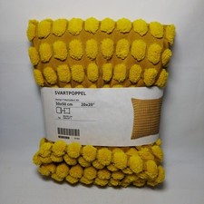 Ikea SVARTPOPPEL 50 x 50cm Cushion Cover Ochre Mustard New Yellow Pillow 20"